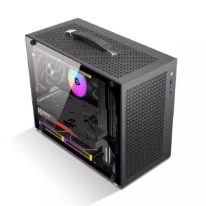 Portable Mid Tower Desktop MicroATX Aluminum Alloy Side-transparent USB 240 Water-cooled Computer Case