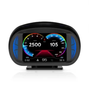 Universal OBD2+GPS Smart Gauge 3.5Inch Screen HUD P2 Head up Display Smart Digital Instrument OBDII Speedometer