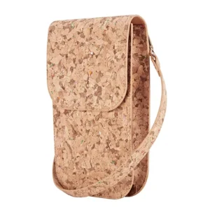 New Trending Ladies Wallet Women Sling Shoulder Mobile Purse Bags Wholesale Fashion Recycled Natural Cork Crossbody Phone Bag