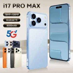17 Pro Max 5G Global Smartphone 8000mAh Battery Octa Core CPU 108MP Rear Camera HD OLED Display 120Hz Refresh Rate