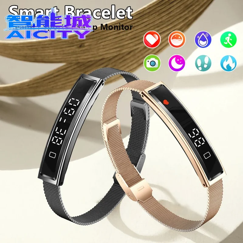 Women's Waterproof Fitness Tracker Smart Bracelet with Heart Rate Monitor Android Operated Sports Wristband IPS Display for Men - Image 3