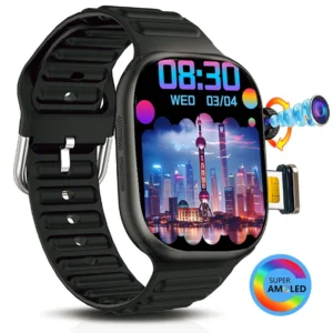 C99 Plus 2.06" 6+64GB GPS Wifi 3D Rotation Pull Camera Amoled HD Large Display Screen 5G Sim Card Function Smart Watch C99plus
