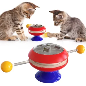 Manufacturer Wholesale High Quality Interactive for Toys Spiral Springs Turntable Tower IQ Stick With Mint Ball Cat Puzzle Toy