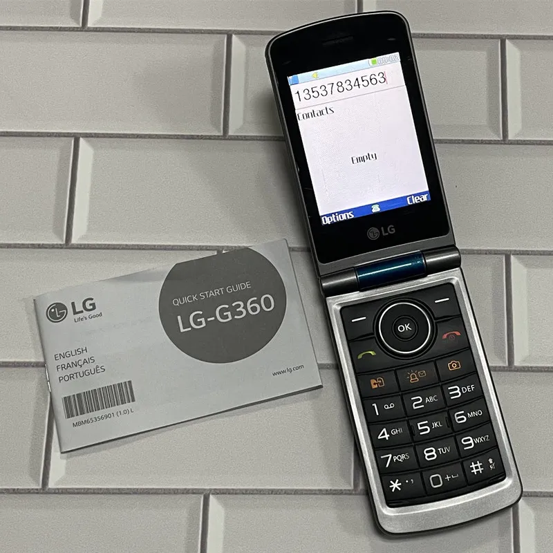 Dual SIM LG-G360 Non-smartphone Loud Voice Large Font Candybar Button Flip Phone Perfect for Cross-border Export Seniors Foreign - Image 3