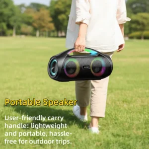 Waterproof 30W Active Speakers LS-X2 with Memory Card Support RGB LED Lighting & Home Use