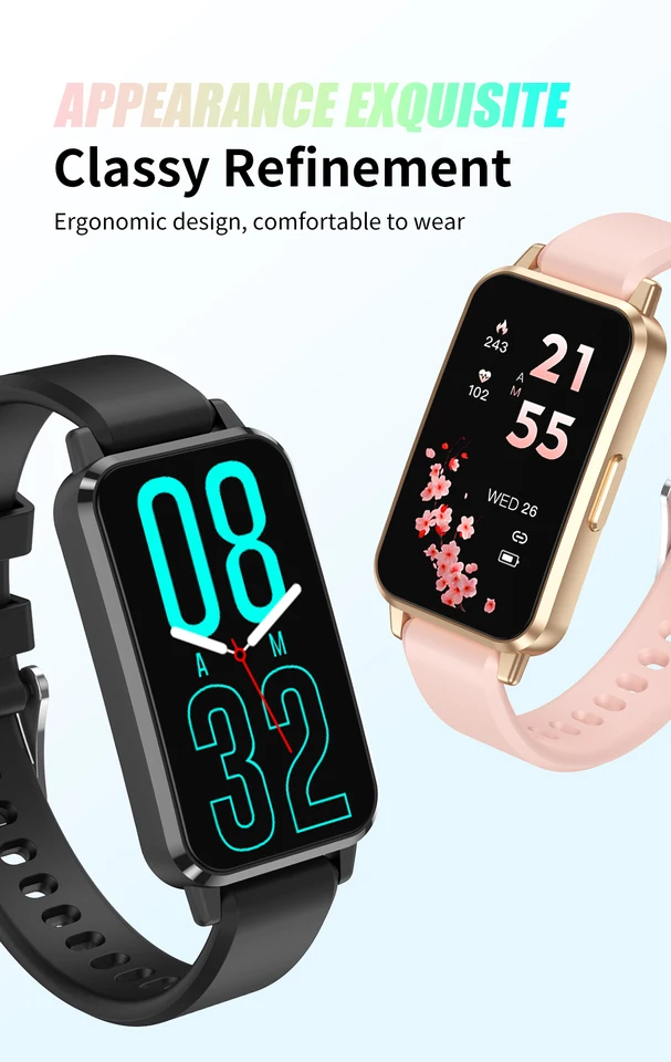 CY33 Cross-Border IPS Life Waterproof 5-Day Battery Life Multi-Sport Feature Call Reminder Heart Rate Blood Smart Bracelet Pack of 2 - Image 2