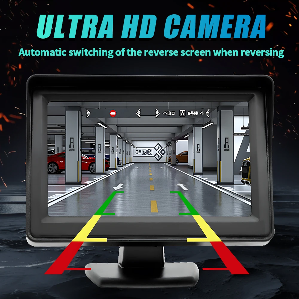 HD 1080P 7-Inch Wireless Reversing Car Monitor Night Vision Display Waterproof IP68 Rating for Cars Forklifts (HNY-SXT-7IN) - Image 3