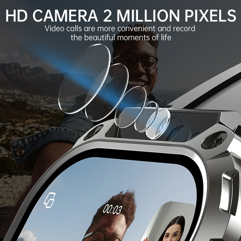 4G LTE Smart Watch Phone with Any APP Download, 2MP Front Camera, NFC, Voice Assistant & 750mAh Long Battery - Image 4