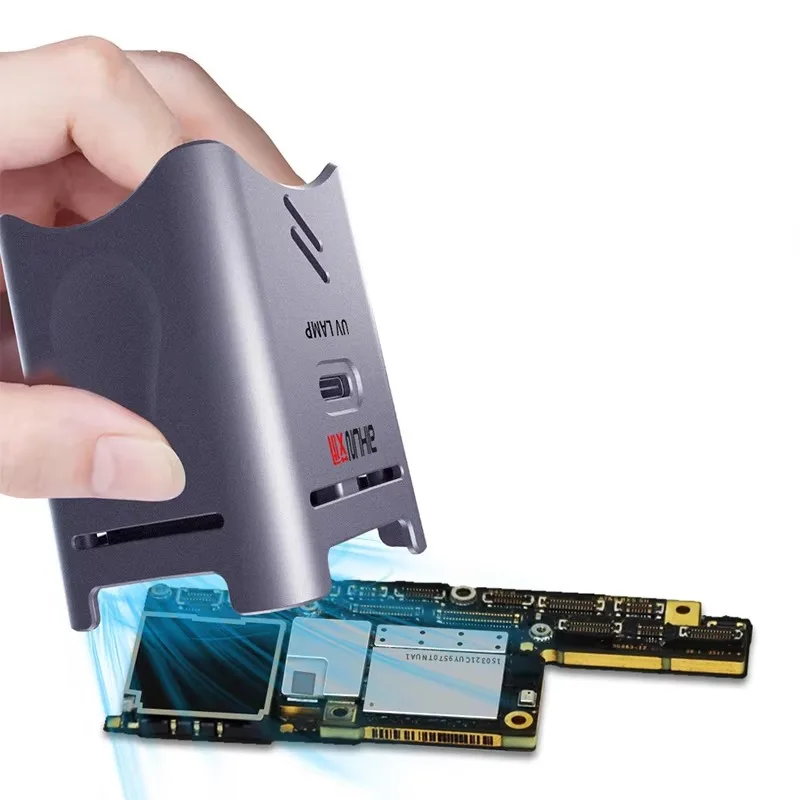 Aixun UV LED Fan Curing Lamp Supports Type-C Charging for Mobile Phone Motherboard BGA Repair Cooling Green Oil Curing Lamp Tool - Image 4