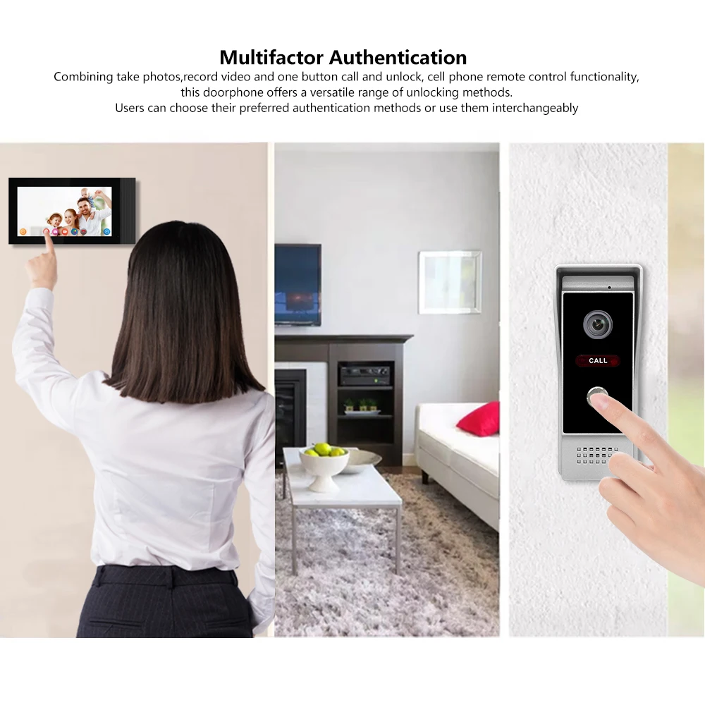 Interphone Video Wifi Doorbell Video Interphone Maison Interphone Video Filaire Manufacturer Wholesale - Image 2