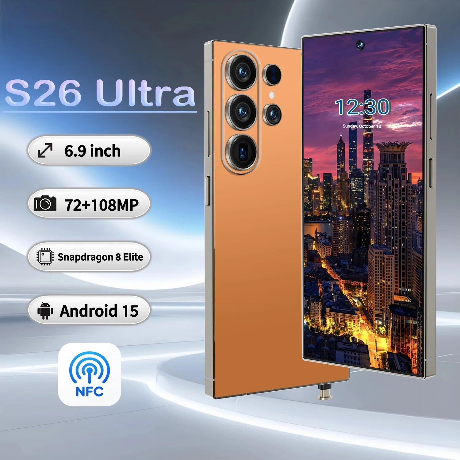Best Selling S26 Ultra 5G Smartphone 16GB+1TB Camera Unlocked Android Mobile Phone with NFC Face ID Fingerprint Dual SIM - Image 2