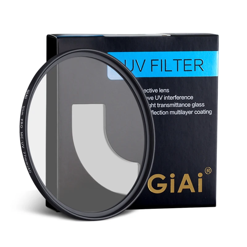 Wholesale Ultra Slim Camera Lens UV Filter 49 55 62 67 77 82 86 95 105 mm HD Optical Glass Multi-coated MC UV Protection Filter Pack of 5