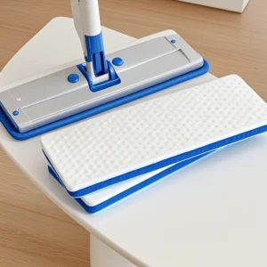 Universal Melamine Sponge Washable Reusable Easy-fit for Replacement Flat Mop Heads Pack of 2