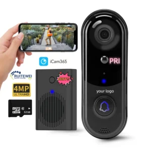 Smart Video Doorbell WIFI Outdoor Phone Door Bell Camera Security Video Intercom Wireless Doorbell With Camera Night Vision Pack of 2