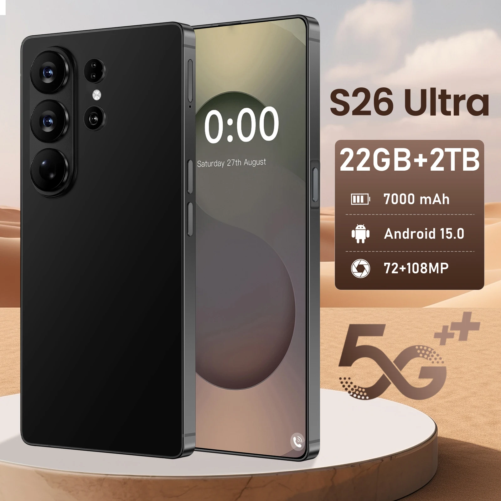 New Model S26 with HD Clear Screen Display Android Operation System 16+1TB Global 5G French Cell Phones New Trends in - Image 2