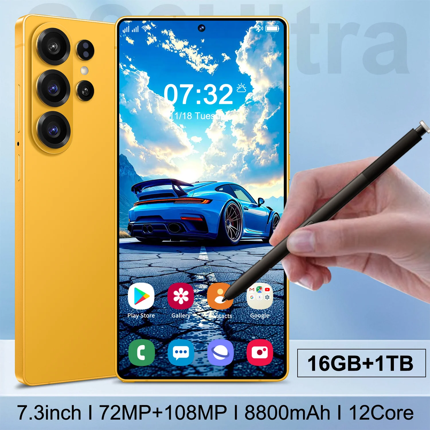 Eye-catching S26 Ultra 5G Smartphone 16GB+1TB Storage Camera Unlocked Android Mobile Phone with Face ID Fingerprint Dual SIM - Image 2