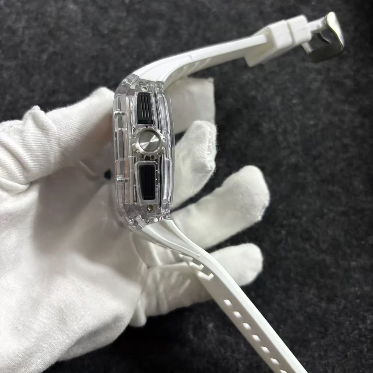 Men's Sport Digital Quartz Watch Tonneau Case Water Resistant LED Electronic Stop Watch Silicone Band Wholesale Pack of 2 - Image 3