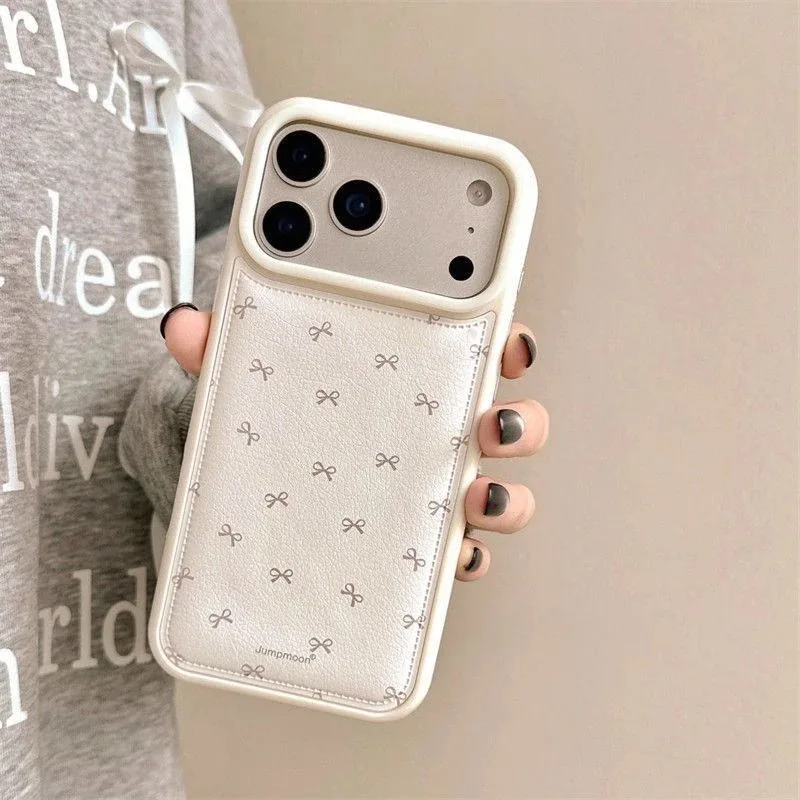 Fashion INS Full Screen Bowknot Case 16 15 14 13 12 Pro Max Cute Drum Bag Shockproof Protective case for iphone 17 Air - Image 4