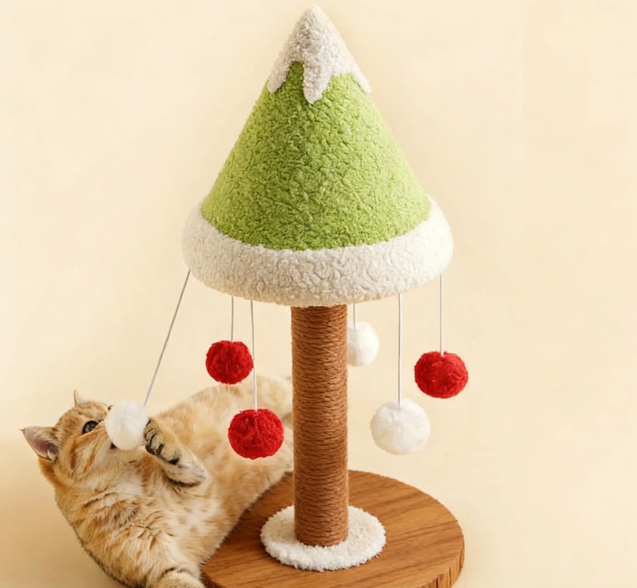 High Quality Cat Scratching Post Christmas Tree Toys Cat Scratcher Column Grinding Paws Pet Christmas Decoration Cat Scratcher Pack of 20 - Image 4