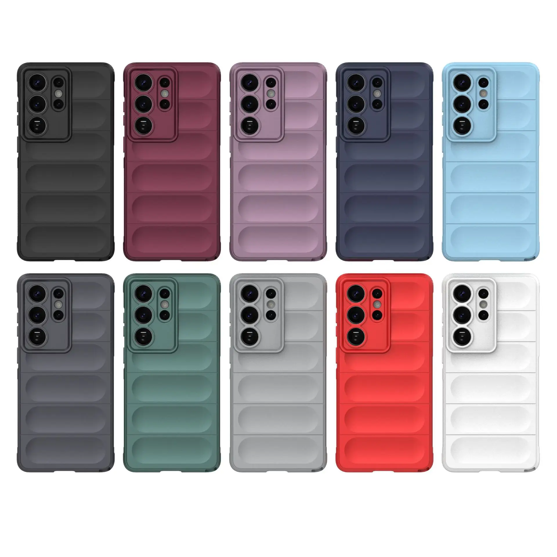 Matte Armor Case for Samsung Galaxy M36 M56 M16 F16 F06 M06 M35 M55 M15 M34 M54 Soft Silicone Skidproof Protective Funda Pack of 20 - Image 2