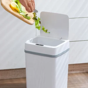 Wholesale Customized Good Quality Household Smart Sensor Trash Can Plastic Waste Bin Pack of 24