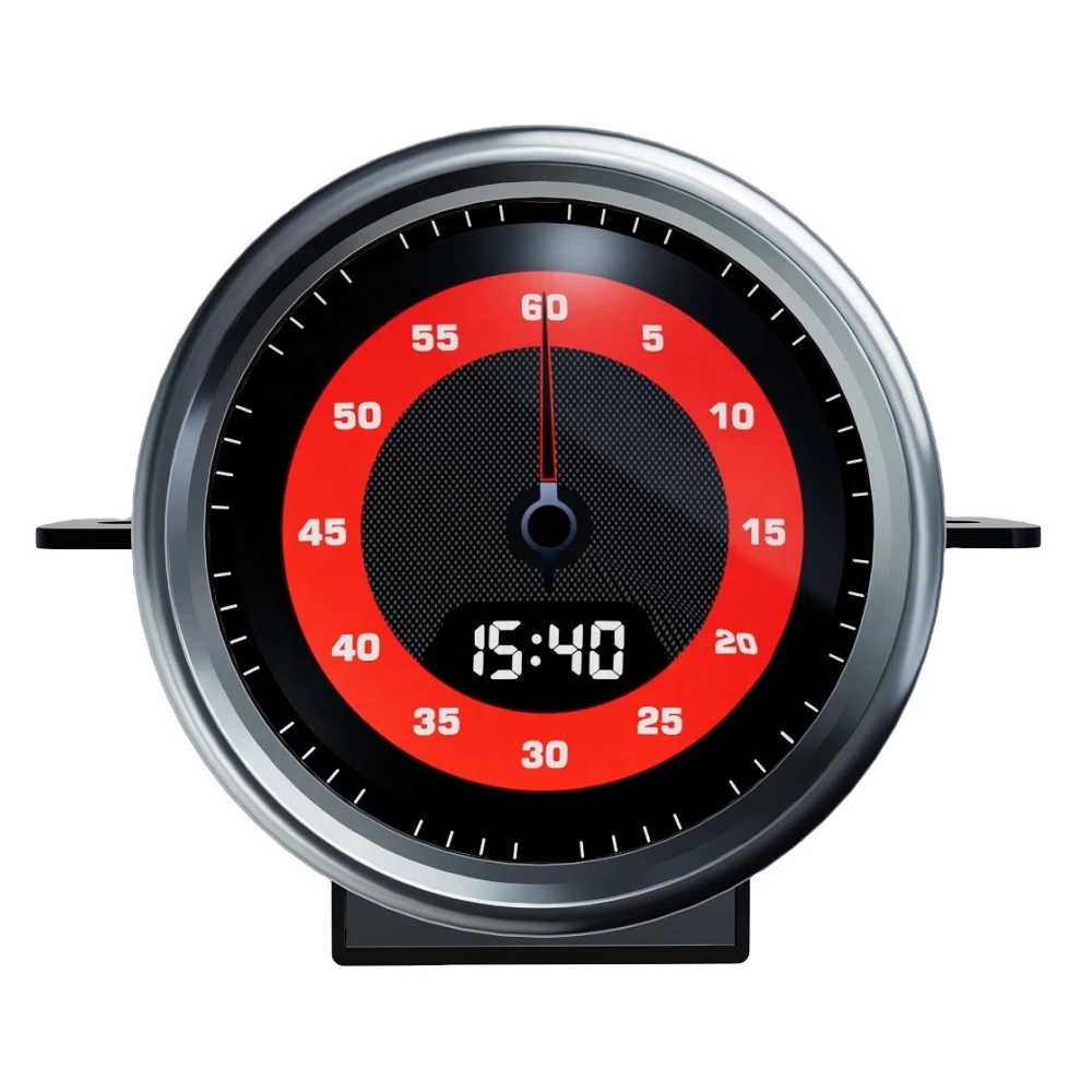 Analog Sport Chrono Stopwatch Dashboard Cover for Porsche Cayenne 2010-2017 Auto Electronics Interior Modification