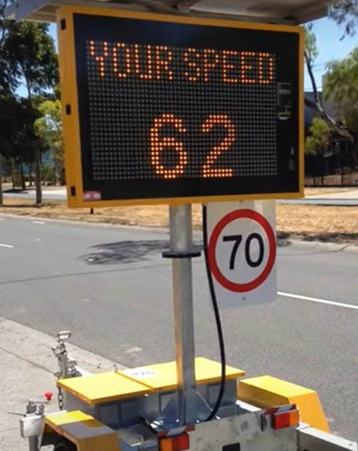 Solar Powered LED Radar Speed Display Sign for Road Safety and Traffic Control - Image 4