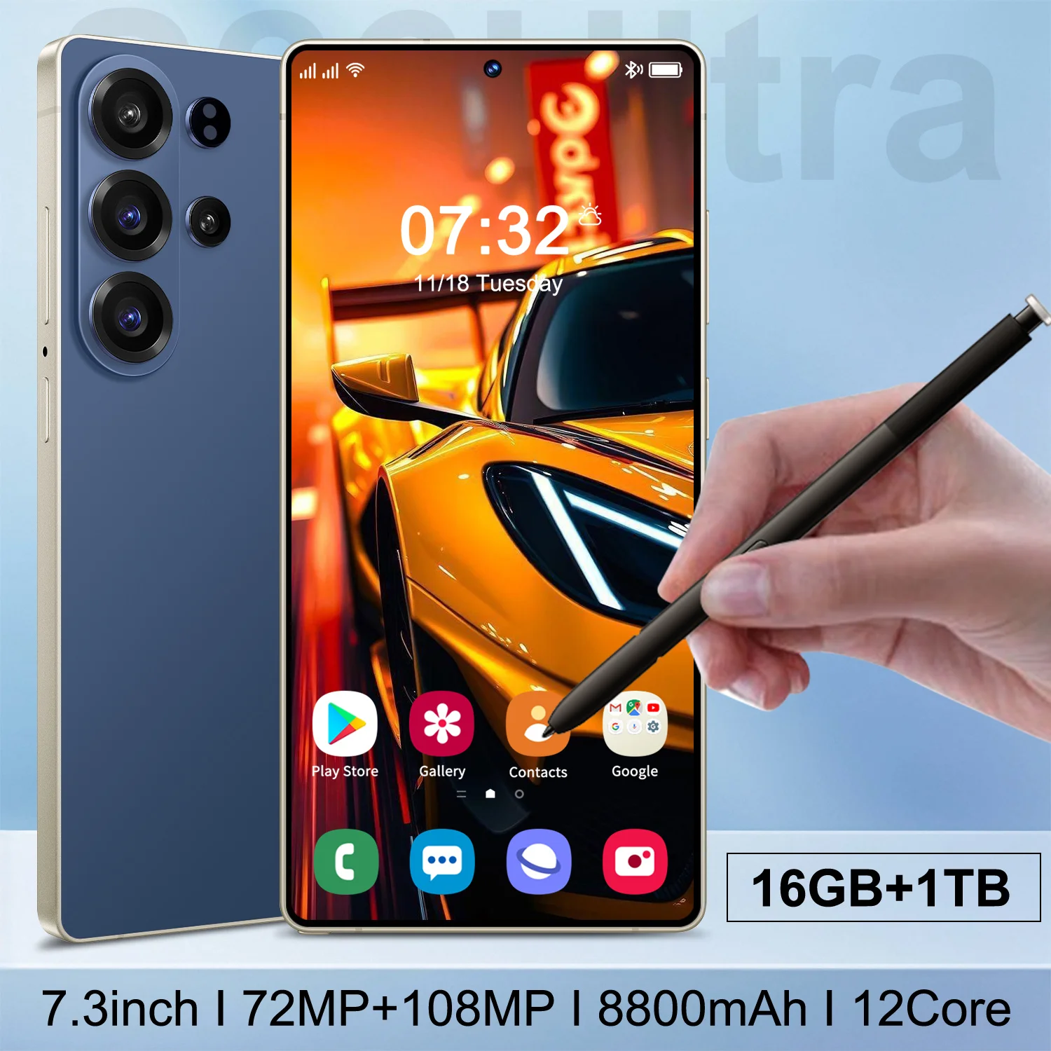 Durable Build S26 Ultra 5G Smartphone 16GB+1TB Storage Camera Unlocked Android Mobile Phone with Face ID Fingerprint Dual SIM - Image 2