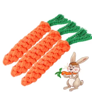 Fast Shipping Wholesale Manufacturer Carrot Cotton Rope Teeth Cleaning Pet Interactive Dog Chew Toys Pack of 30