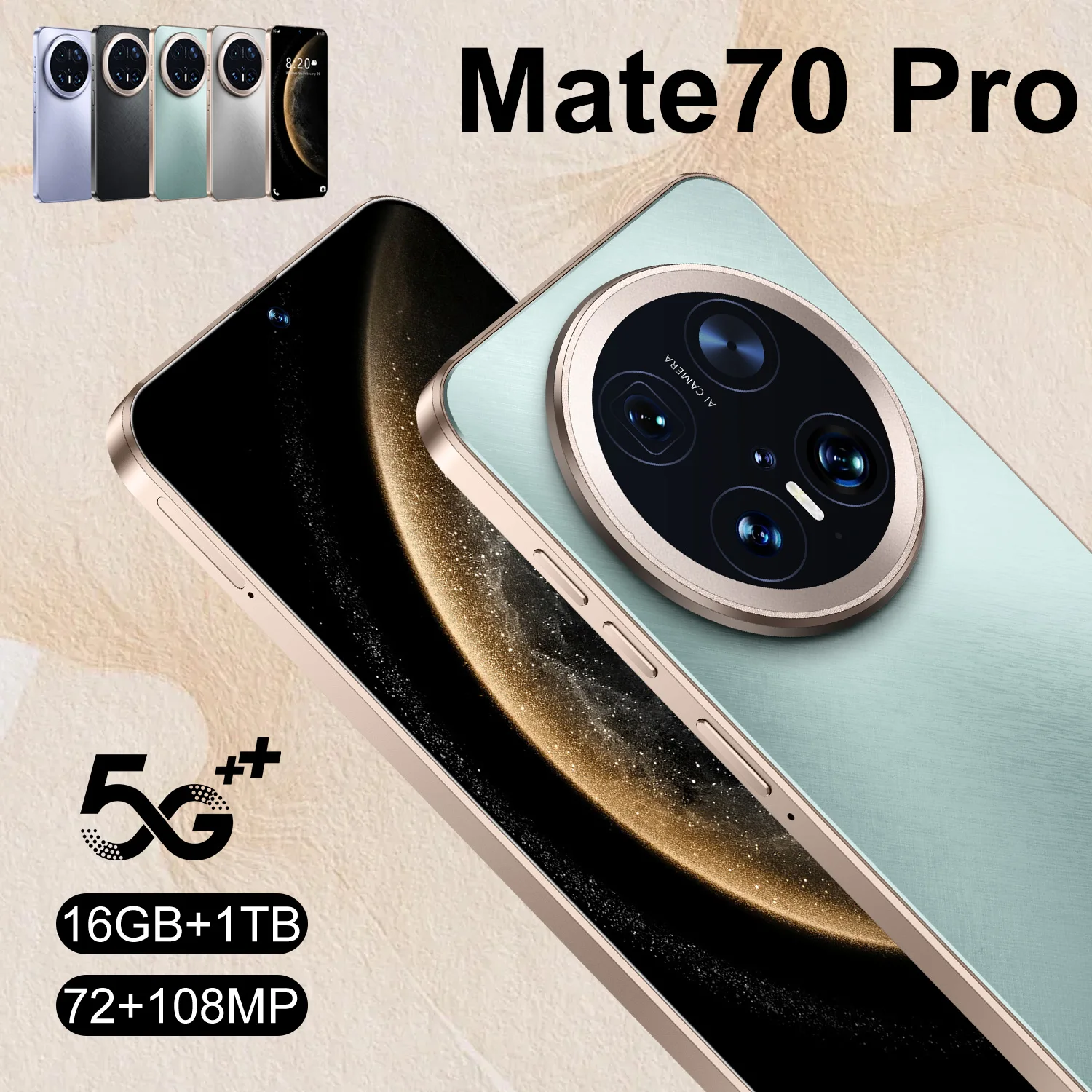 for Huawei Mate 70 Pro 5G Smartphone 16GB+1TB Android 14 7.3inch HD Facial Recognition Dual Card 100W Spanish Global - Image 4