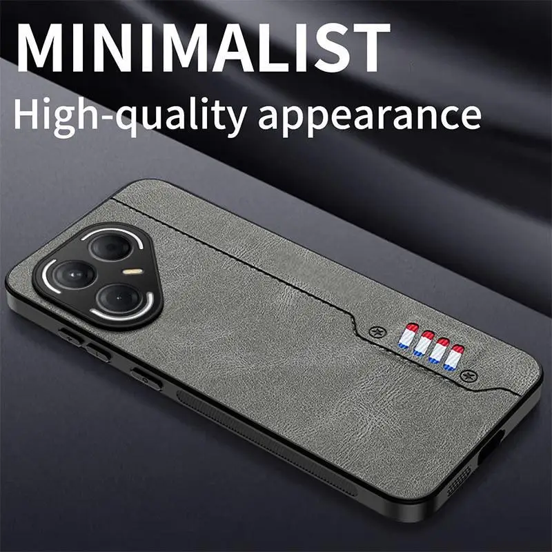 Pova7 Ultra Case Infinix Note50X Business Design Shockproof PU+TPU Material Camera Protector OEM Brand Pack of 20 - Image 4