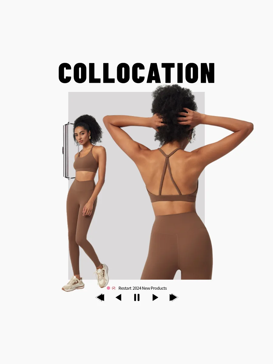 Beauty Backband Sports Bra for Women Nylon Processing Breathable Chest Pad with No Steel Ring Top for Naked Yoga Fitness Pack of 2 - Image 3