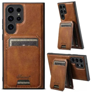 Luxury Detachable Magnetic Card Holder Pocket Flip Wallet Case for Samsung Galaxy S25 Ultra S24 S23 PU Leather Case Pack of 5