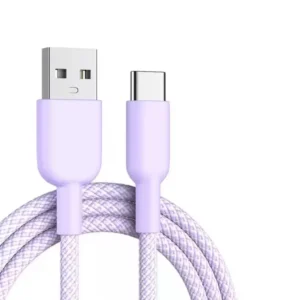 1M 2M 3M High-speed USB to Type C Charging Cables Nylon Braid Data Cable USB C Quick Charger Cord for 15/16/17 Mobile Phone Pack of 10