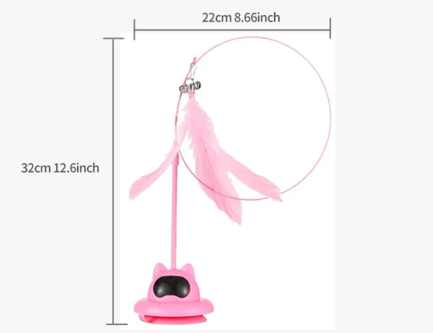 New Cute Shaped Feather Cat Wand Toy for Boredom Relief Interactive Play for Cats Pet Supplies Pack of 150 - Image 2
