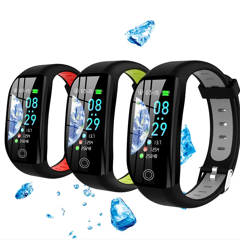 Global Explosions F21 Smart Tracking Bracelet GPS Distance Tracker IP68 Waterproof Blood Pressure Sleep Heart Rate Bracelet Pack of 2