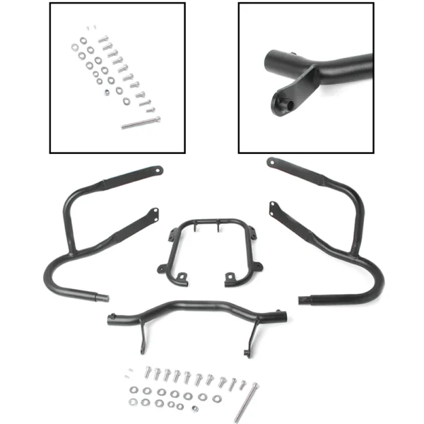 Customizable Colors-Black Engine Guard Front Lower Crash Bar Protection ...