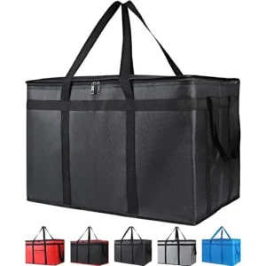 XXXL Insulated Food Delivery Bag 23"L X14"W X15"H Thermal Cooler Hot/Cold for Doordash Pizza Rideshare Drivers Canada