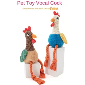 Wholesale Custom Pet Dog Chew Toys Products Plush Squeaky Cotton Eco Friendly Luxury Durable Flamingo Turkey Pet Dog Rope Toys Pack of 2