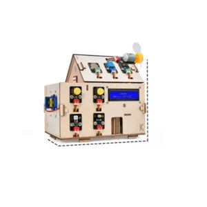 Keyestudio Microbit Smart Home Starter Kit Automation Wooden House DIY Project Kids Program Solar Energy Panel Starter Kit