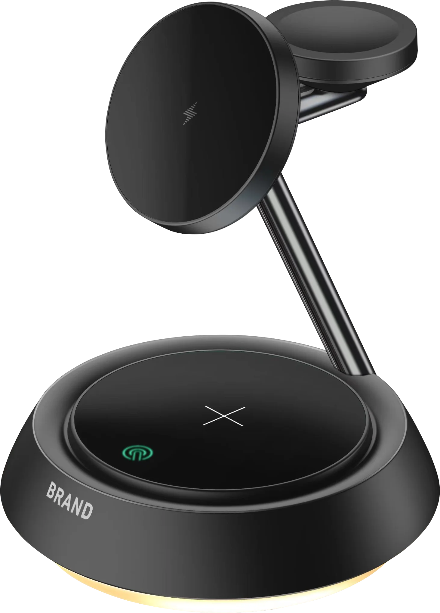 Smart 3-in-1 Wireless Charger Stand LED Light Digital Clock Type-C Input Interface Portable Folding Mobile Phones Power Bank - Image 2