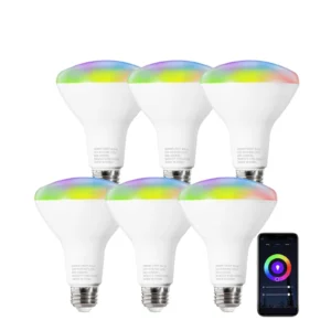 Smart Bulb LED Aluminum E26 Base AC Powered Alexa & Google Controlled Tuya App WiFi Smart Bulb