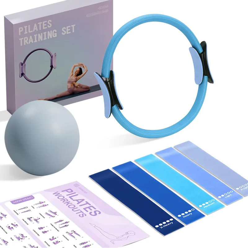 Home Exercise Fitness Beginners Set Light Weight TPR Resistance Stretch Bands Yoga Pilates Ring Accessories Carton Box All - Image 2