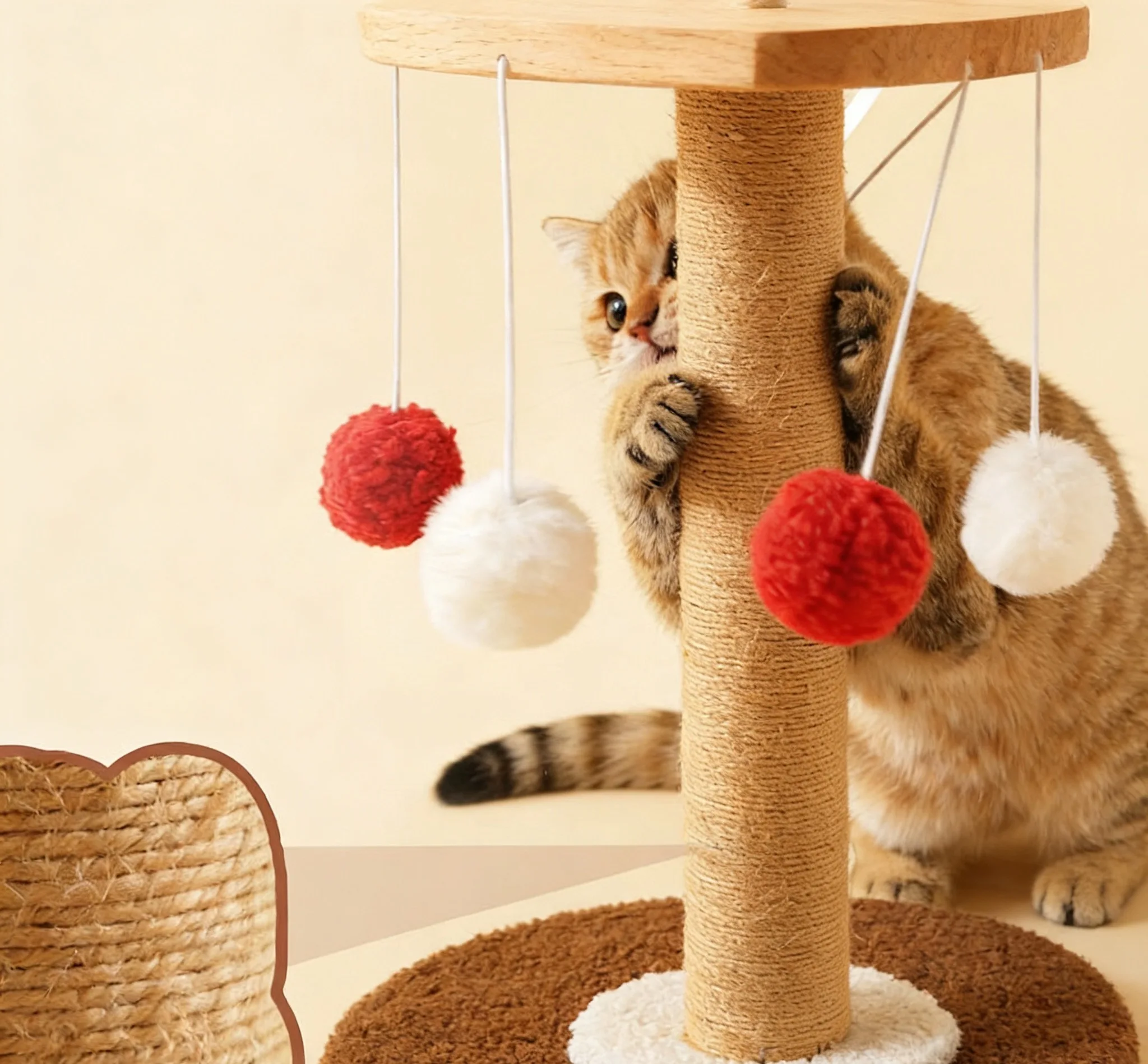 Cheap Price Cat Scratching Post Fun Christmas Tree Design New Luxury Fun Christmas Tree Gift Cat Scratching Post Sisal Wood Pack of 20