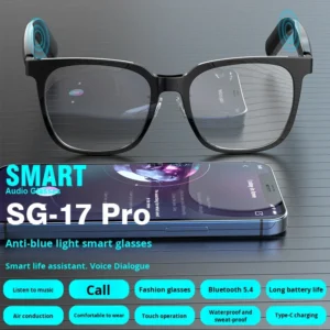 New Style AI for Smart Glasses Anti-Blue Light Translation Call Music Touch & Button Control Open Headset