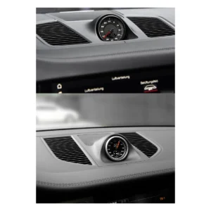 Stopwatch for Porsche Macan 95B 2014- Chrono Dashboard Clock Watch Panel Cover Compass Modification Car Interio Accessories