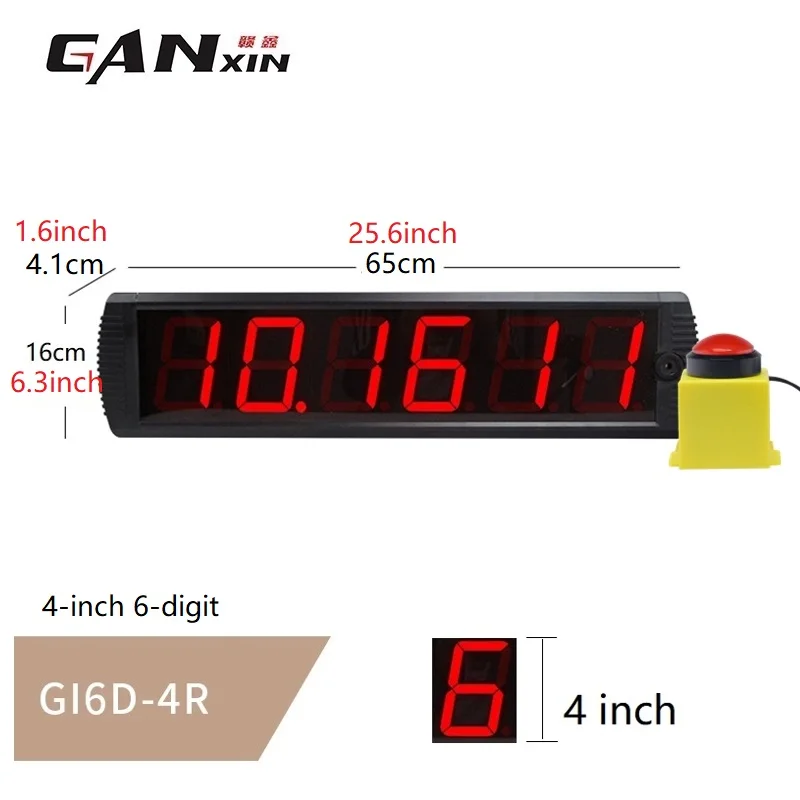 GANXIN Free-order Challenge 10 Seconds Timing Stopwatch Clock Programmable LED Digital Games Clock for Sales Promotions Discount - Image 3