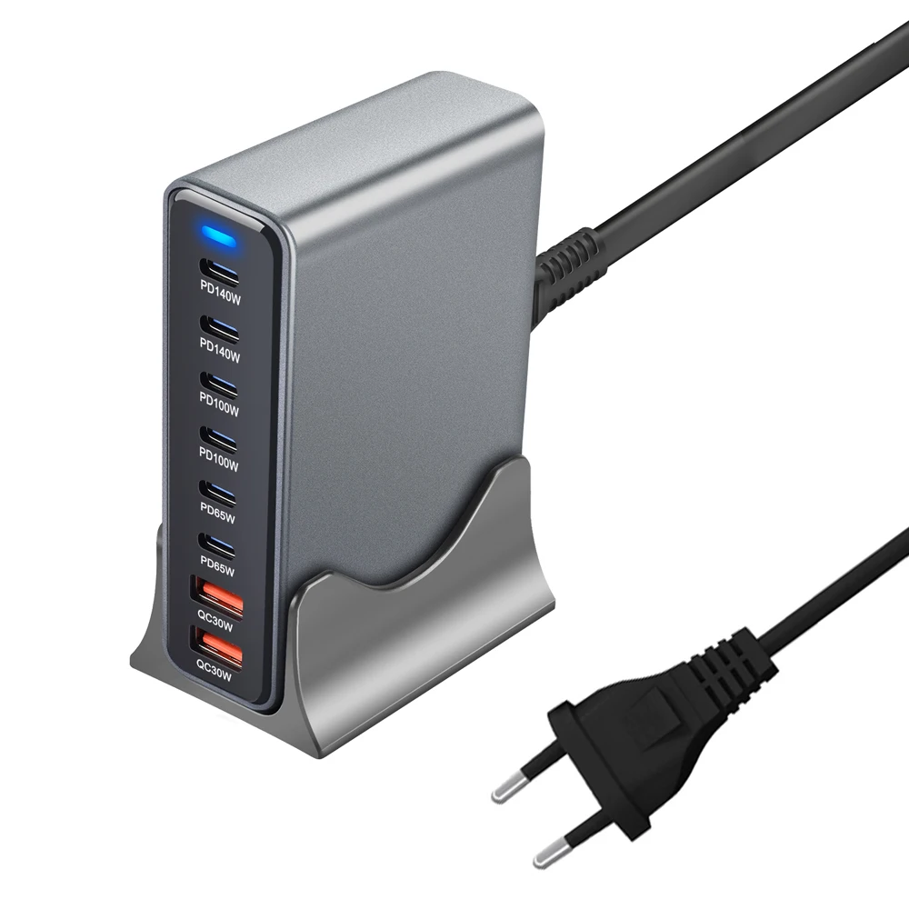 GaN Tech Kabbol 670W 8-Port USB PD Charger 2USB-A+6USB-C PD QC Fast Charging Desktop Charging Station for Laptops & Smartphones - Image 2