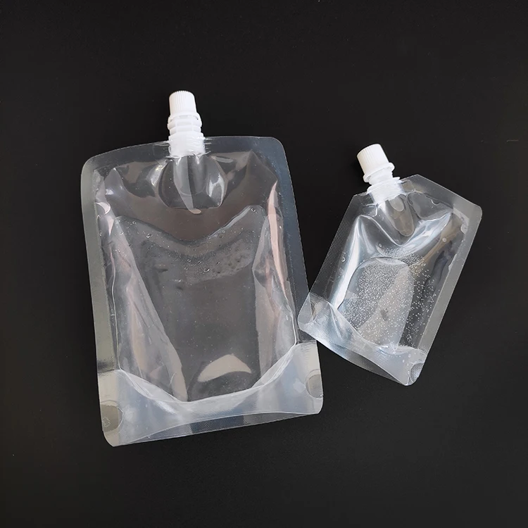 Wholesale 8 oz 250ml Transparent clear Refillable Juice Beverage Liquid Packaging Spout Pouch Pack of 200 - Image 3