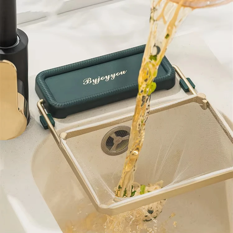 Kitchen Sink Waste Leftover Filter Rag Dishcloths Rack Foldable Sponge Holder Sink Water Strainer Drain Basket Pack of 60 - Image 2